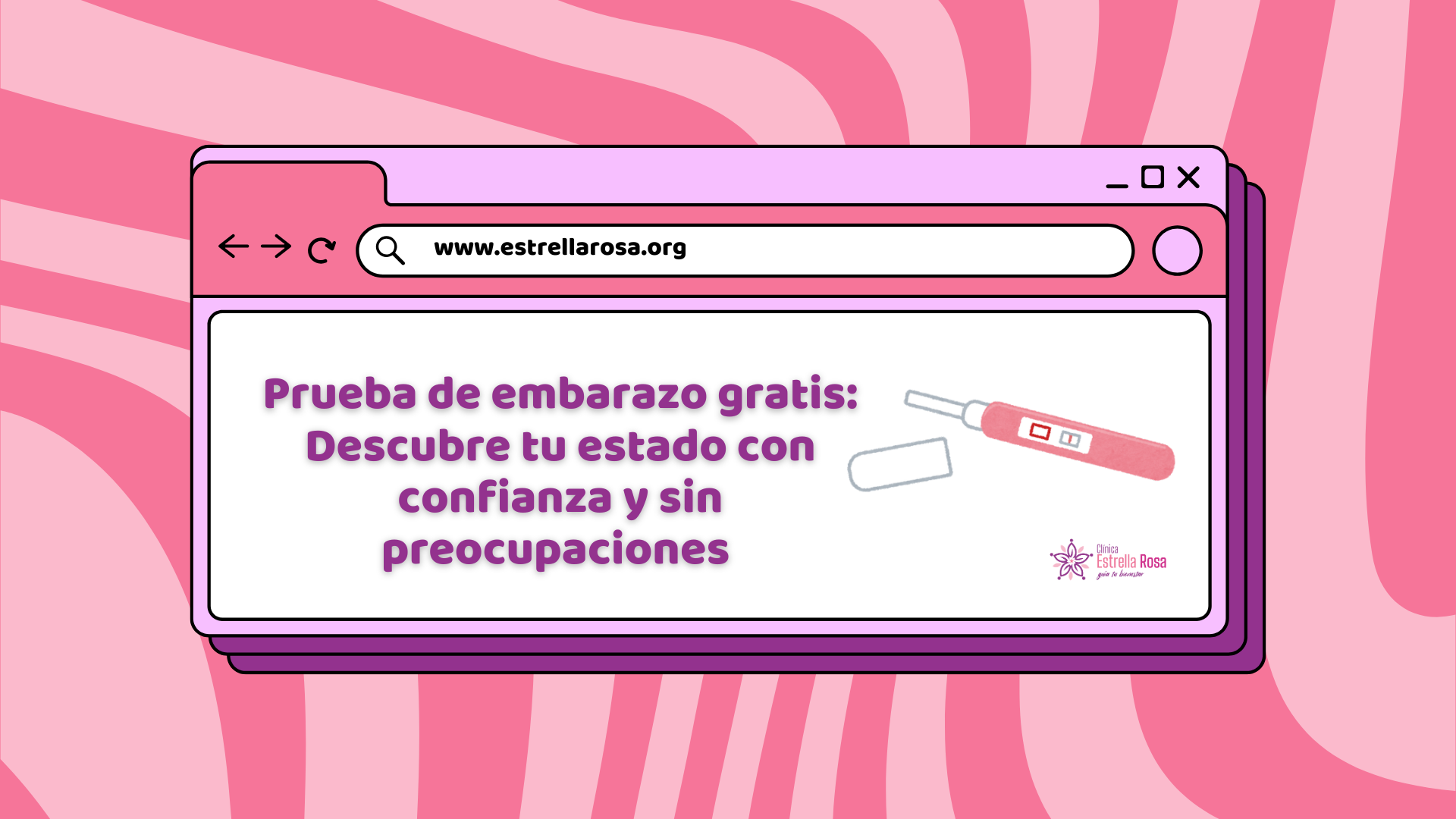 En Estrella Rosa las Pruebas  de embarazo son gratis